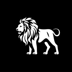Lion | Minimalist and Simple Silhouette - Vector illustration
