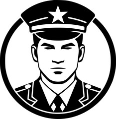 Military - High Quality Vector Logo - Vector illustration ideal for T-shirt graphic