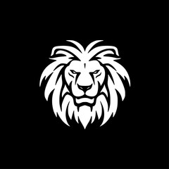 Lion - Minimalist and Flat Logo - Vector illustration
