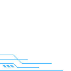 Futuristic Line Footer