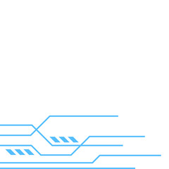 Futuristic Line Footer