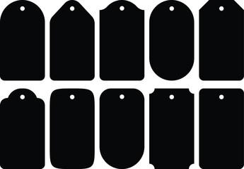 Paper Cut Gift Tags Template. Hang Tag Design