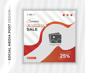 Corporate business social media post design template.