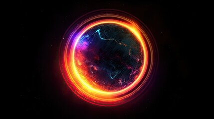 Obraz premium sun and planet