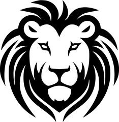 Obraz premium Lion | Minimalist and Simple Silhouette - Vector illustration