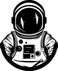 Astronaut - High Quality Vector Logo - Vector illustration ideal for T-shirt graphic