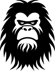 Bigfoot - Minimalist and Flat Logo - Vector illustration