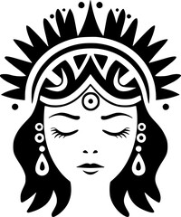 Boho - High Quality Vector Logo - Vector illustration ideal for T-shirt graphic