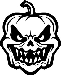 Halloween | Minimalist and Simple Silhouette - Vector illustration