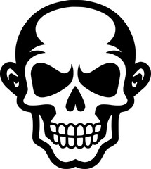 Obraz premium Skull - High Quality Vector Logo - Vector illustration ideal for T-shirt graphic