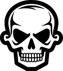 Skull - High Quality Vector Logo - Vector illustration ideal for T-shirt graphic