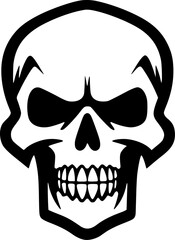 Fototapeta premium Skull - High Quality Vector Logo - Vector illustration ideal for T-shirt graphic