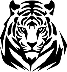 Fototapeta premium Tiger | Minimalist and Simple Silhouette - Vector illustration
