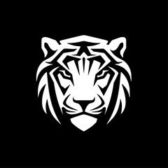 Tiger - Minimalist and Flat Logo - Vector illustration