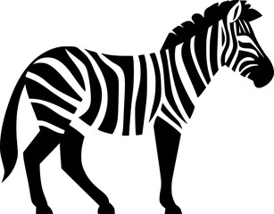 Zebra - Minimalist and Flat Logo - Vector illustration © CreativeOasis