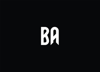 BA creative logo design and monogram logo