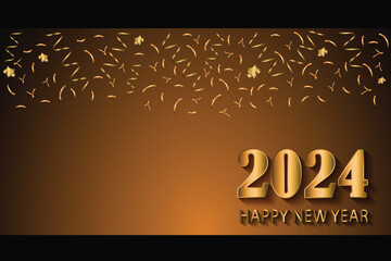 2024 happy new year background for your seasonal invitations, covers, festive posters greetings cards.