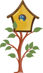 Bird cage illustration