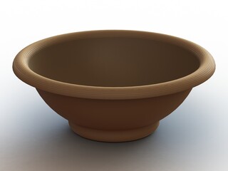 5 Litre Capacity- 30cm Round Plastic Bowl 3D print model