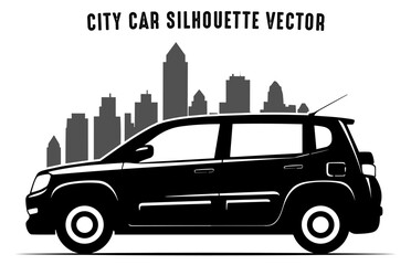 Car Sketch silhouette Vector isolated on a white background