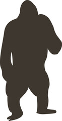 Gorilla Silhouette - Free Clip Art, Printable, and Vector Downloads