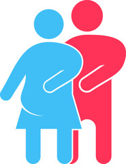 Couple pregnant icon