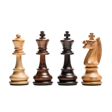 chess pieces isolated