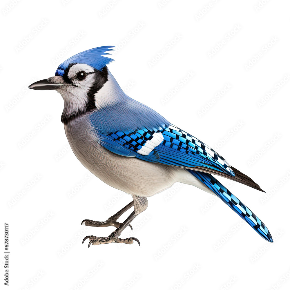 Poster blue jay isolated