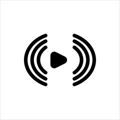 Live streaming icon. Online broadcast symbol. isolated on white background