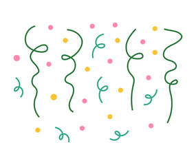 Confetti explosion vector illustration