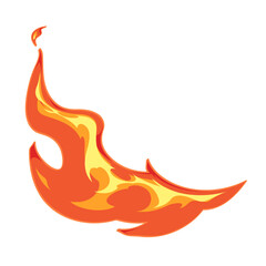 シンプルな炎の斬撃のエフェクト