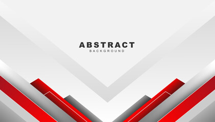 Abstract template red and gray curve on white background. Technology concept