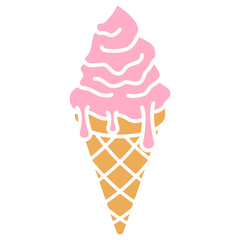 ice cream in a cone