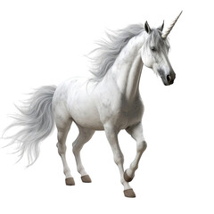 Obraz na płótnie Canvas Realistic White Unicorn