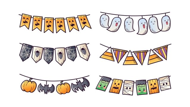 Halloween Bunting Flag Decorations
