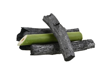 nature  bamboo charcoal isolated on transparent png
