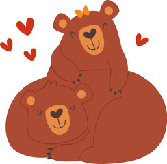 Bears Loving Couple