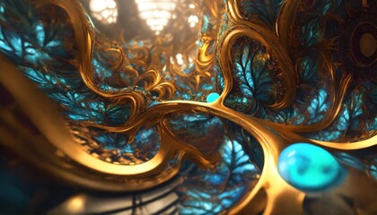 Fototapeta premium illustration, design, pattern, light, wave, wallpaper, swirl, texture, curve, art, shape, spiral, concept, symbol, lines, abstraction, decoration, line, element, background, elegant, modern, digital