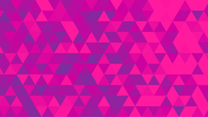Purple mosaic geometric triangle background. Vector illustration, seamless pattern