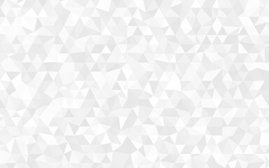 White geometric triangle background. Vector illustration, seamless pattern