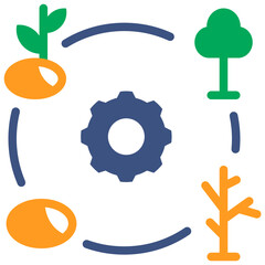 life cycle color style icon