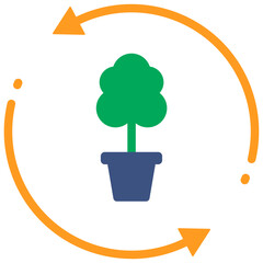 reforestation color style icon