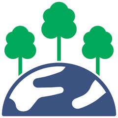 reforestation color style icon