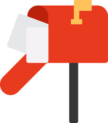 Mail post box illustration