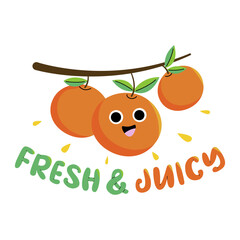 Cute smile food characters for print