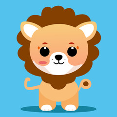 cartoon lion head