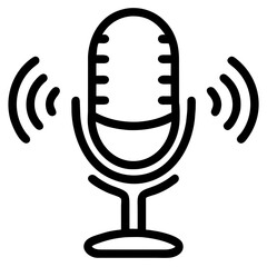 microphone icon on button