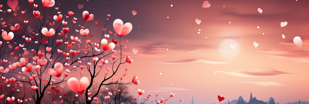 valentines day background . AI generativ