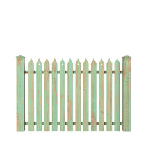 Wooden fences, garden or house wood fencing. Wooden fence isolated on transparency background