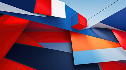  a red, white, and blue abstract background with a red, white, and blue rectangle pattern on the bottom half of the image and bottom half of the image.